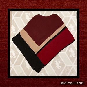 White House Black Market Poncho